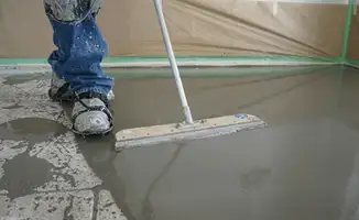 Uneven floor being professionally repaired in Fresno, CA